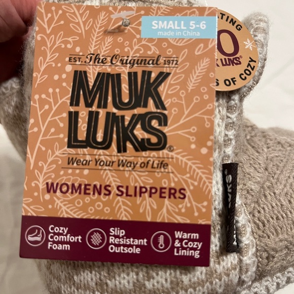 Muk Luks bootie slippers women’s 5 / 6 girls 3 / 4 - Picture 2 of 5